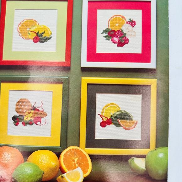 Wine Cheese Board Happy Hour Cocktails Martini Cross Stitch Chart Pattern Lot - Picture 6 of 8